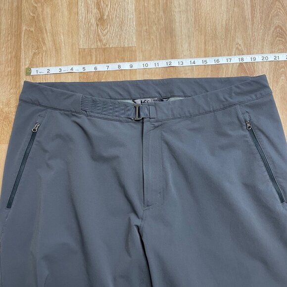 REI PANTS HIKING OUTDOOR STRETCH ZIP POCKETS GRAY MENS SIZE 40 ADJUSTABLE WAIST - Picture 8 of 12